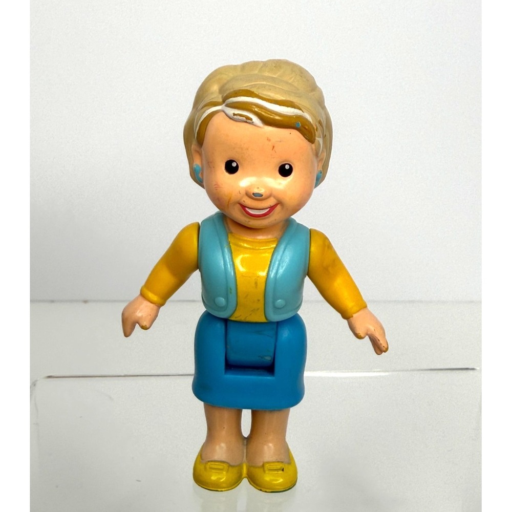 Fisher Price My First Dollhouse Grandma Figure Paint Wear